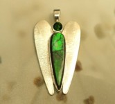 Erzengel Raphael Chromdiopsid-Ammolit-Engel