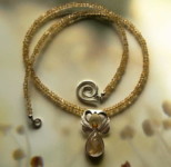 Engel des Wohlbefindens Citrin-Rutilquarz-Engelkette