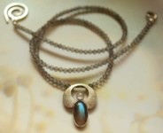 Engel der Gefühle Labradorit-Mondstein-Engel