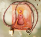 Erzengel Chamuel Rubellit-Perle-Kette